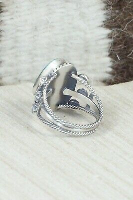 Turquoise & Sterling Silver Ring - Samuel Yellowhair - Size 7.25