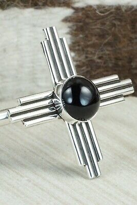 Onyx & Sterling Silver Zia Bracelet - Thomas Valencia