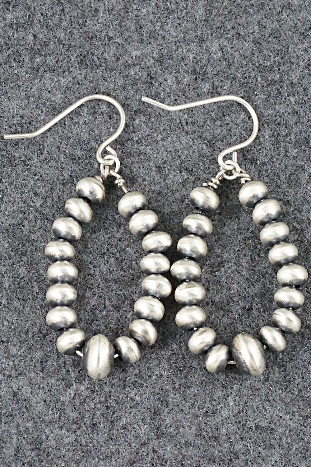 Sterling Silver Navajo Pearl Earrings - Jan Mariano