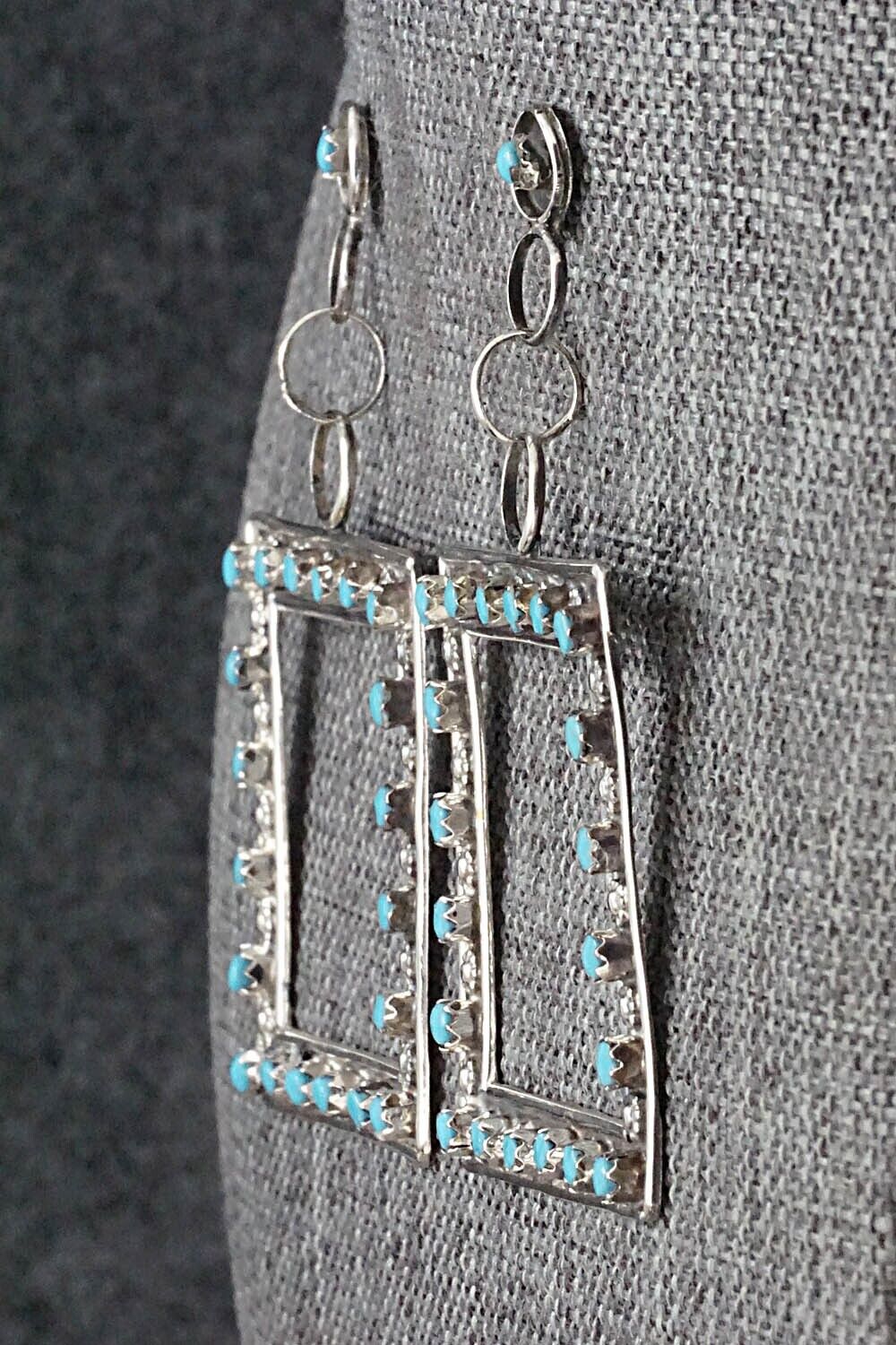 Turquoise & Sterling Silver Earrings - Marlon Quam