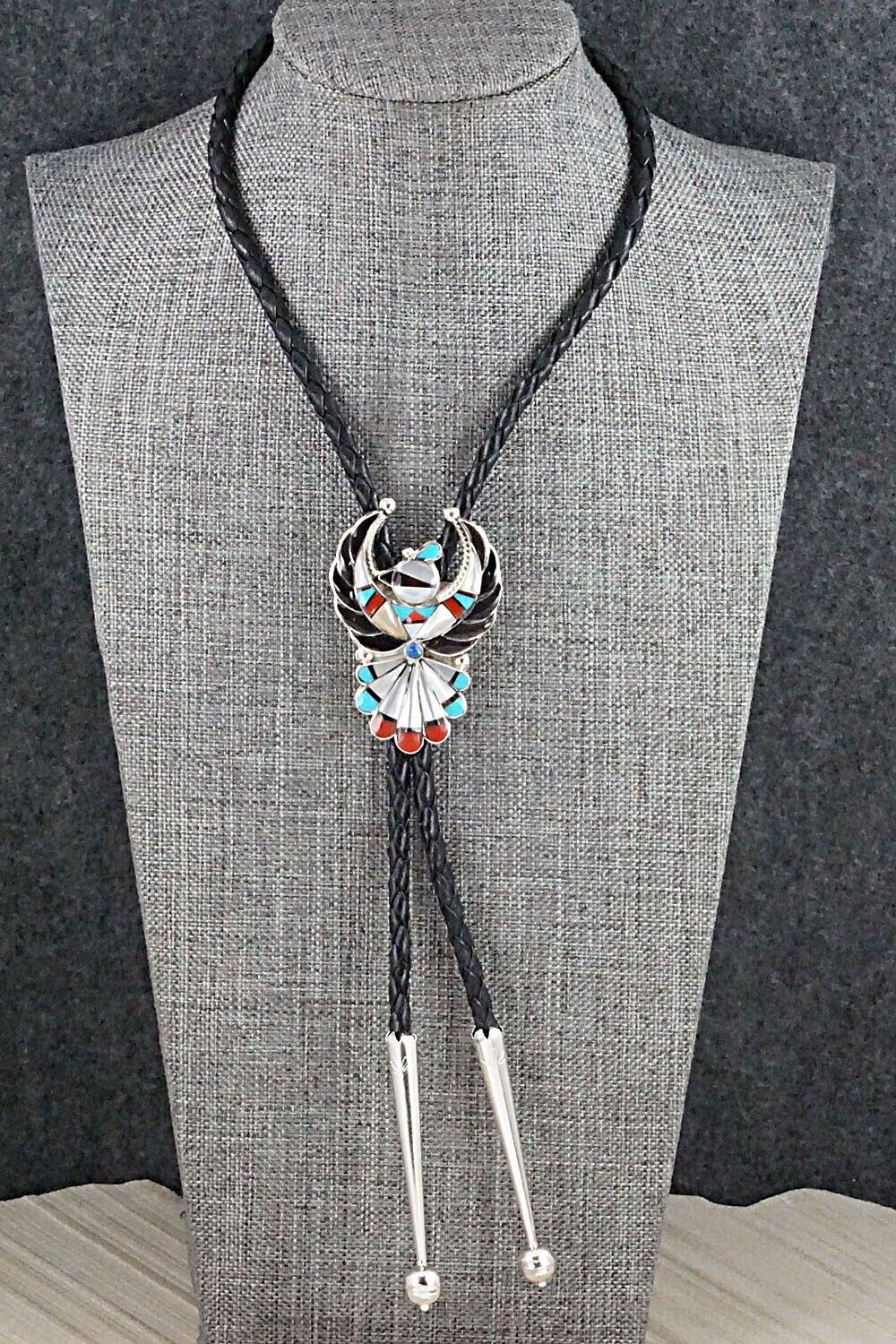 Multi Stone & Sterling Silver Bolo Tie - Verdel Niiha