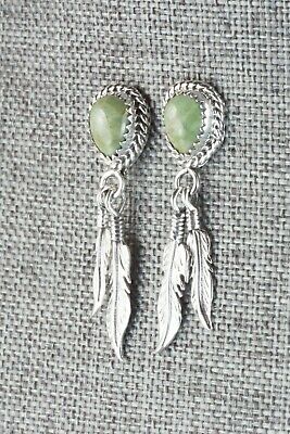 Turquoise & Sterling Silver Earrings - Angie Platero