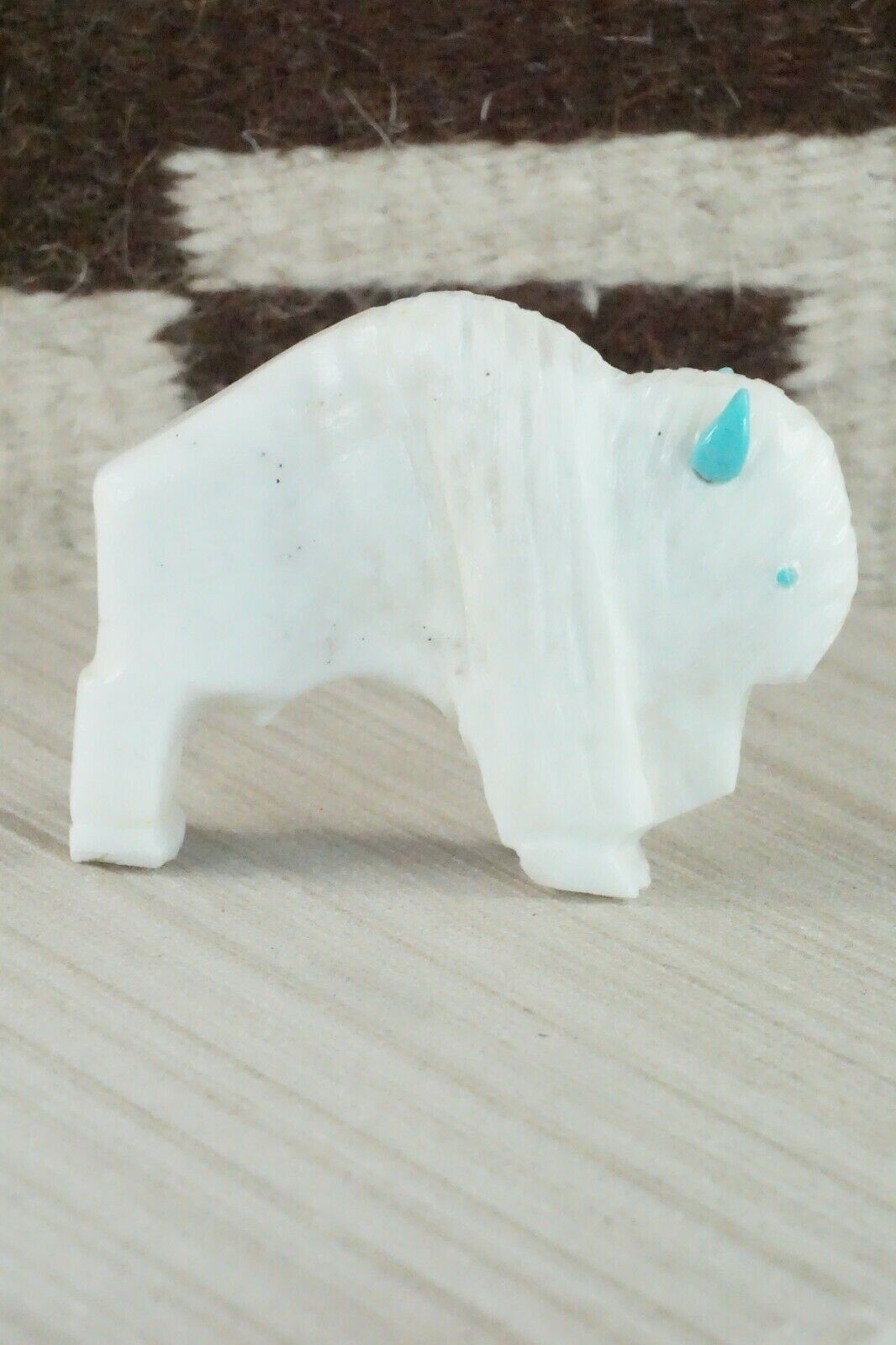 Buffalo Zuni Fetish Carving - Kevin Quam