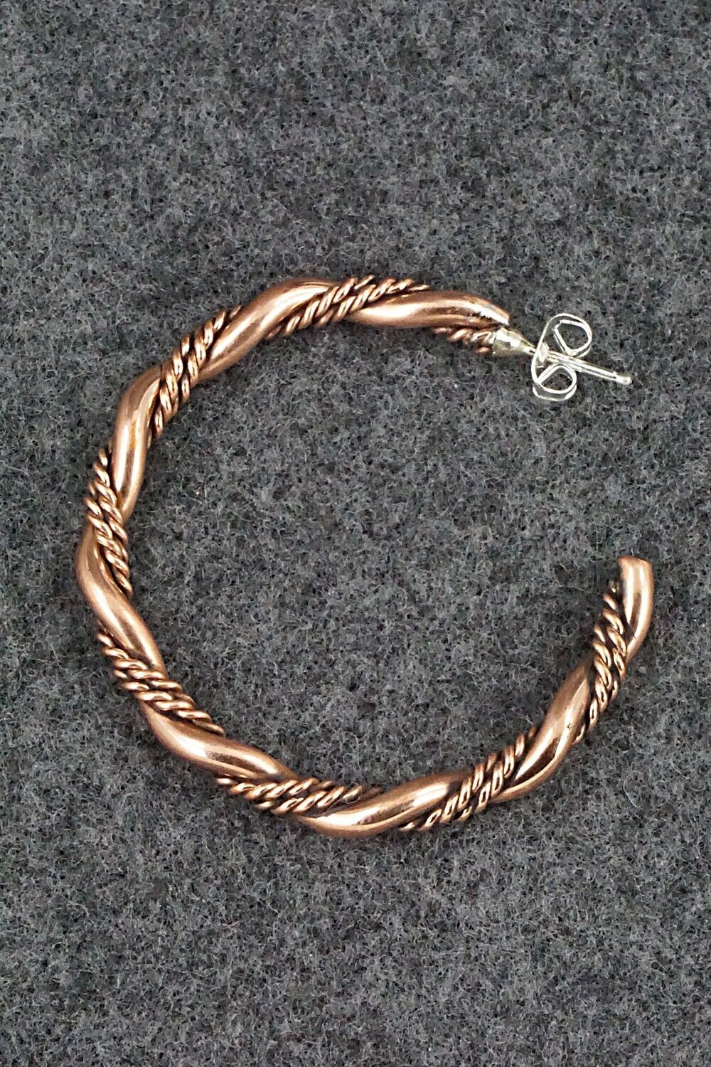 Copper Hoop Earrings - Elaine Tahe