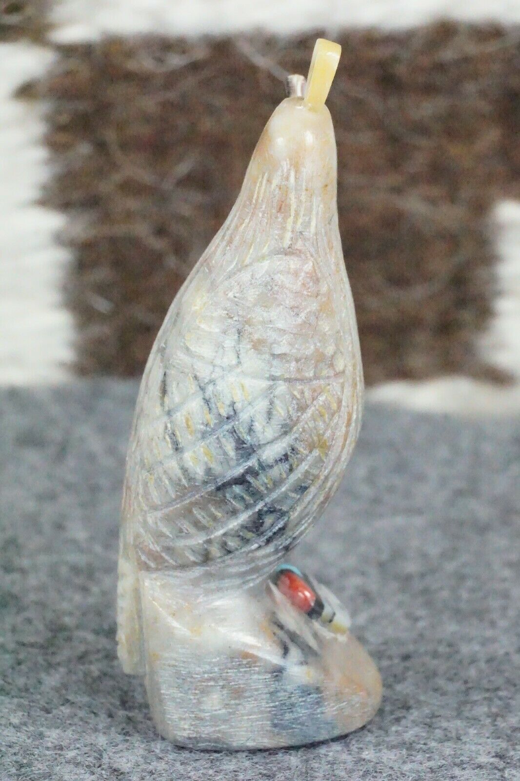 Quail Zuni Fetish Carving - Darrin Boone - High Lonesome Trading