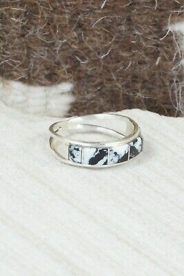 White Buffalo & Sterling Silver Ring - Gloria Waseta - Size 6.5