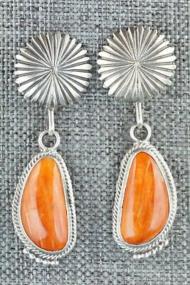 Spiny Oyster & Sterling Silver Earrings - Verley Betone