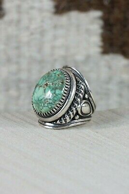 Navajo Turquoise & Sterling Silver Ring - Derrick Gordon - Size 6.75 - High Lonesome Trading