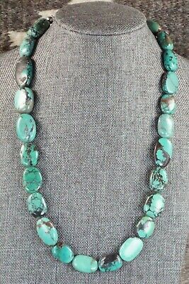 Turquoise & Sterling Silver Necklace - Navajo
