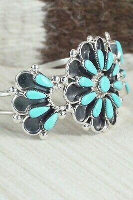 Turquoise & Sterling Silver Bracelet - Delbert Booqua - High Lonesome Trading