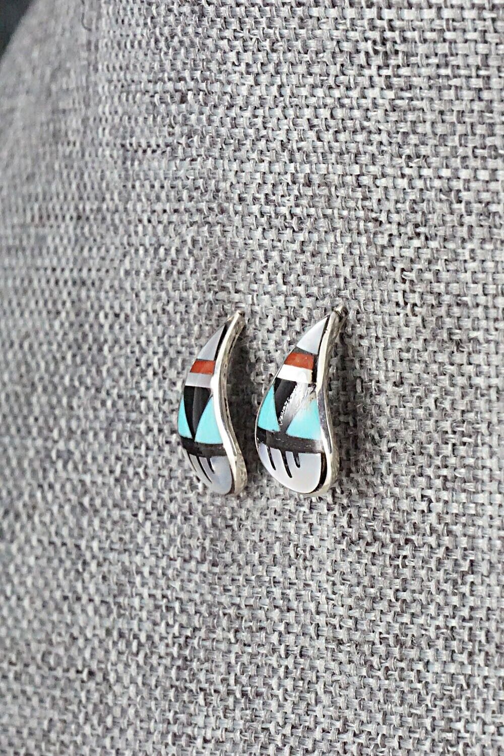 Multi Stone & Sterling Silver Earrings - Bernadette Boone