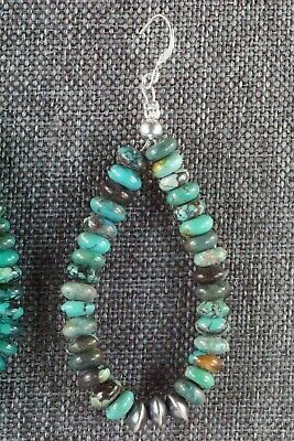 Turquoise & Sterling Silver Earrings - Native American