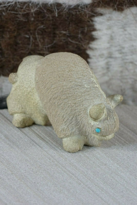 Buffalo Zuni Fetish Carving - Vince Chavez - High Lonesome Trading