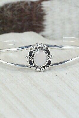 Navajo Pink Quartz & Sterling Silver Bracelet - Jan Mariano