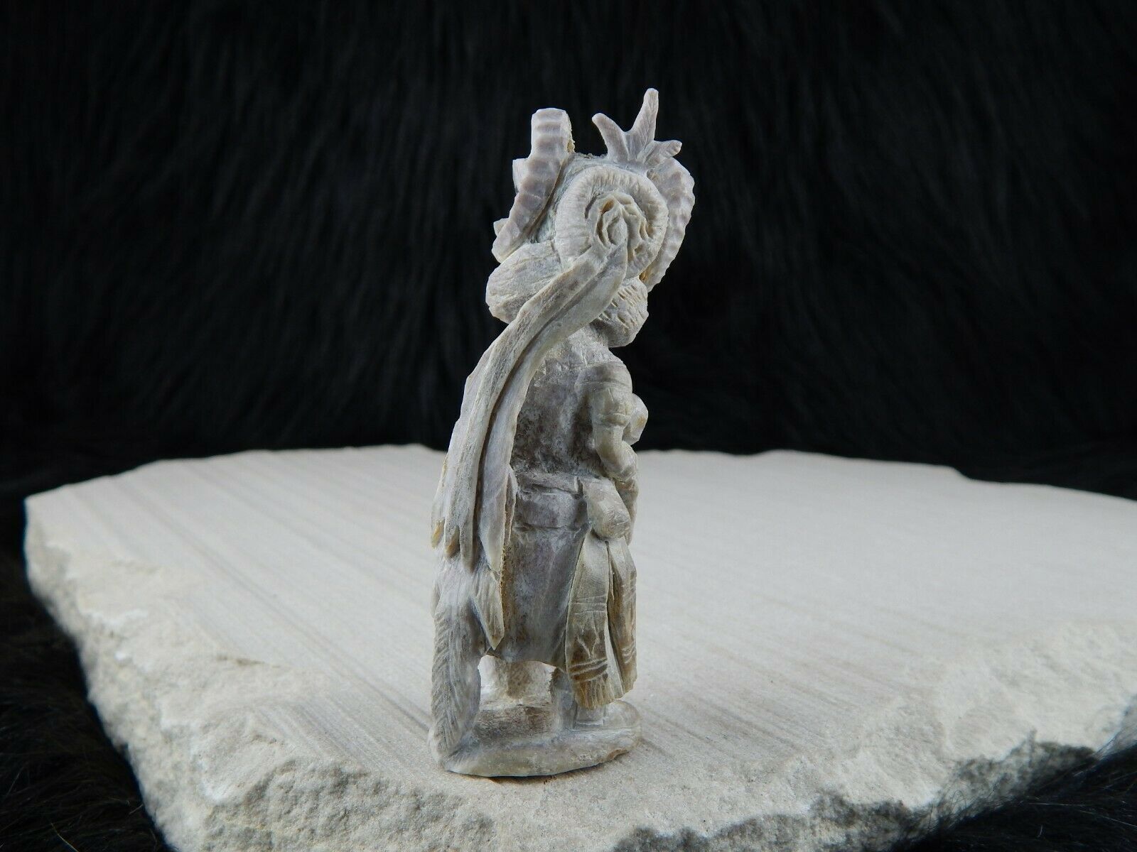 Dancer Zuni Fetish Carving - Lewis Malie Jr. - High Lonesome Trading