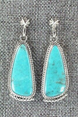Turquoise & Sterling Silver Earrings - Verley Betone