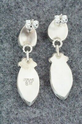 Spiny Oyster and Sterling Silver Earrings - Selina Warner