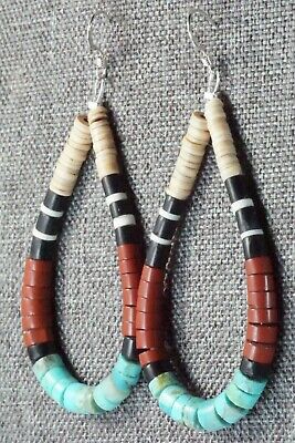 Multi Stone & Sterling Silver Earrings - Torevia Crespin