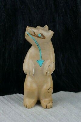 Bear Zuni Fetish Carving - Andres Quandelacy - High Lonesome Trading