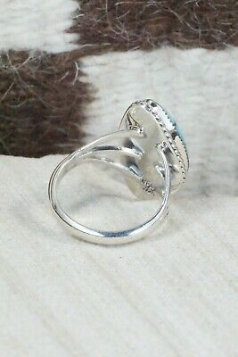 Turquoise & Sterling Silver Ring - Tom Dinesto - Size 8.75