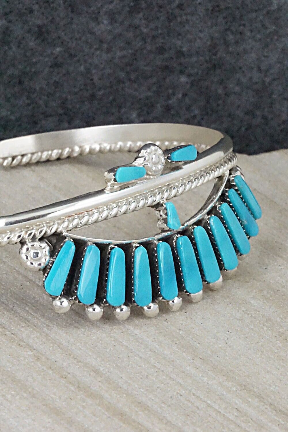 Turquoise & Sterling Silver Bracelet - Carlene Hattie