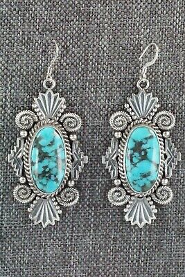 Turquoise & Sterling Silver Earrings - Michael Calladitto