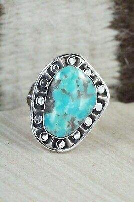 Turquoise & Sterling Silver Ring - Jimson Belin - Size 7.75