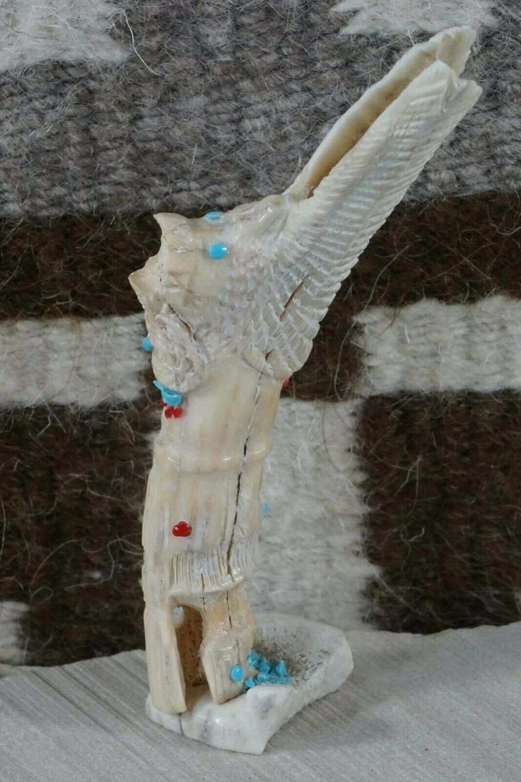 Eagle Dancer Fetish Carving - Marlon Lowsayatee - High Lonesome Trading