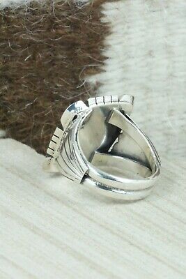 Turquoise & Sterling Silver Ring - Harold Becenti - Size 11