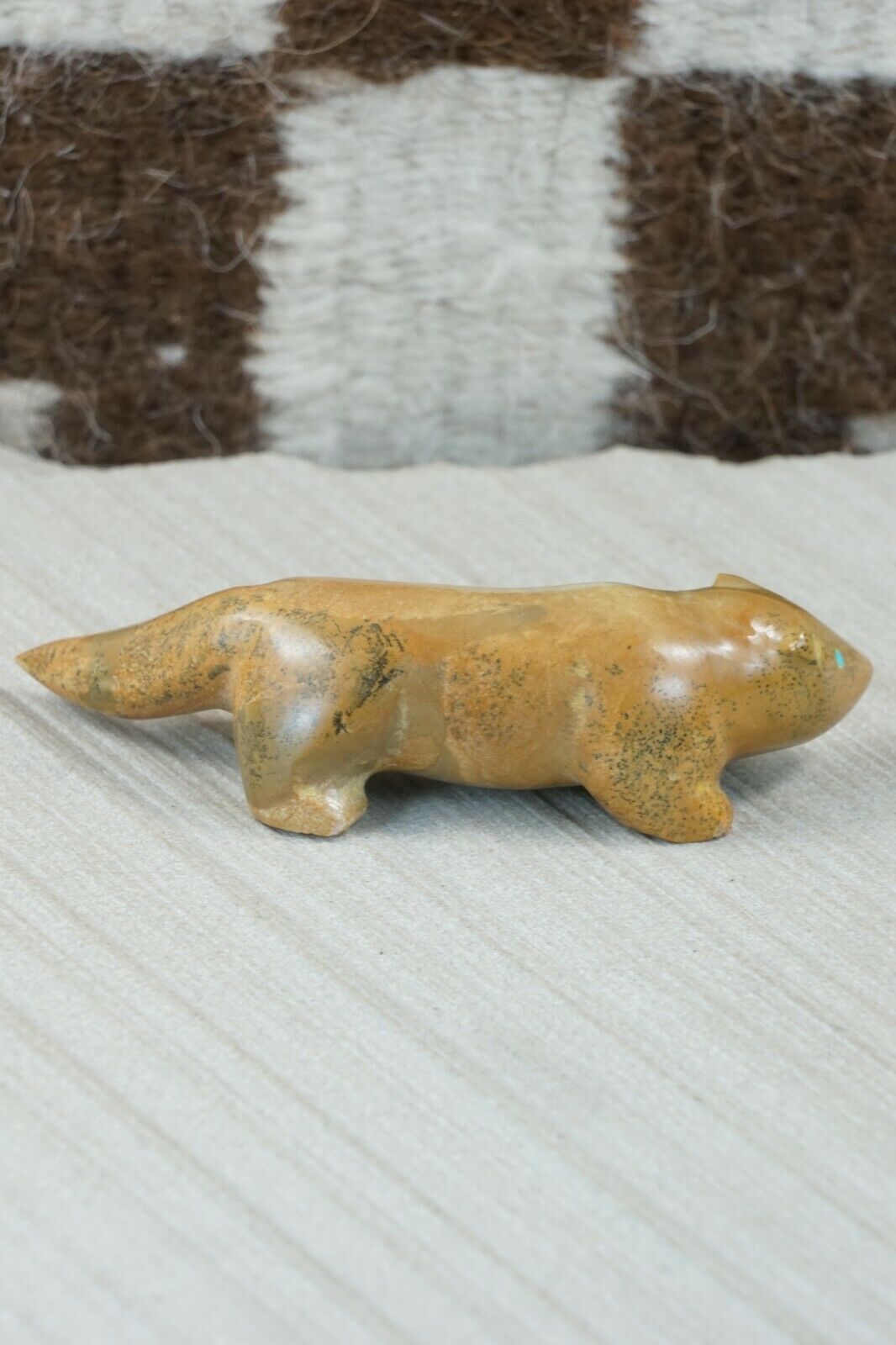 Mole Zuni Fetish Carving - Enrike Leekya