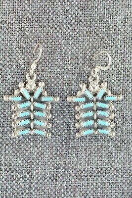 Turquoise & Sterling Silver Earrings - Vickie Johnson - High Lonesome Trading