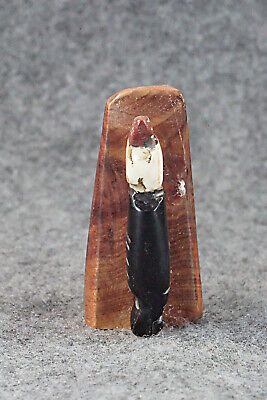 Woodpecker Zuni Fetish Carving - Justin Red Elk