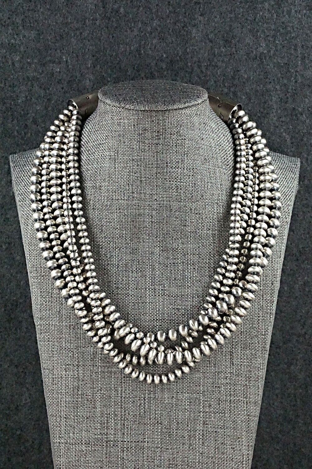 Sterling Silver Navajo Pearl Necklace - Jan Mariano