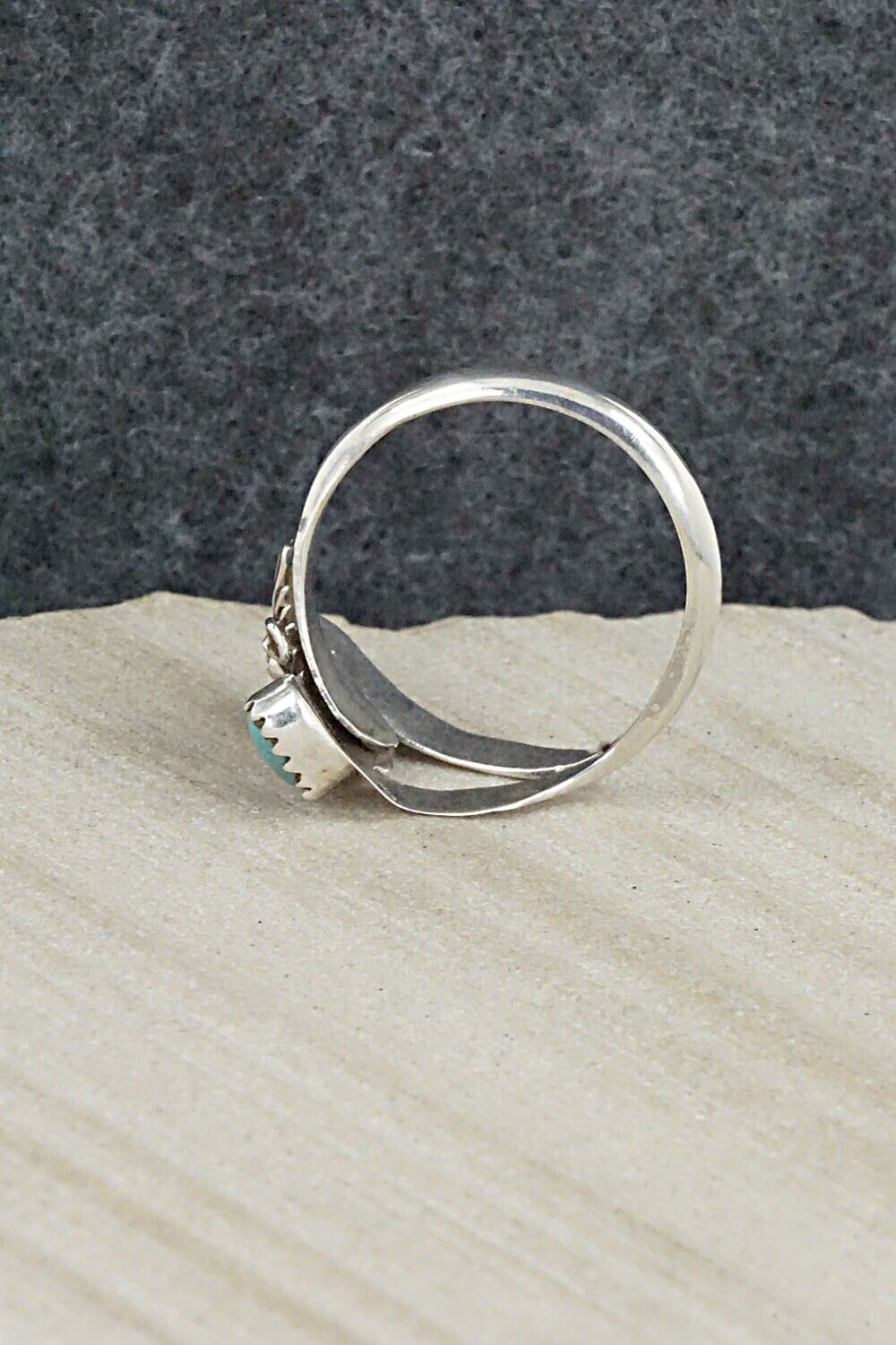 Turquoise & Sterling Silver Ring - Harris Largo - 10.5