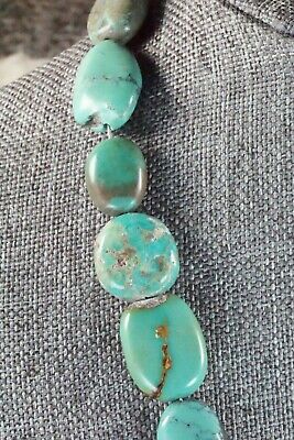 Turquoise & Sterling Silver Necklace - Navajo