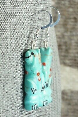 Turquoise & Sterling Silver Earrings - Claudia Peina
