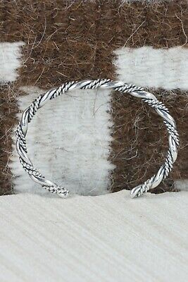 Navajo Sterling Silver Bracelet - Elaine Tahe