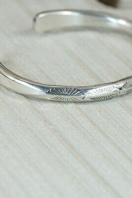 Navajo Sterling Silver Bracelet - Elaine Tahe