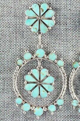 Turquoise & Sterling Silver Earrings - Bryant Othole