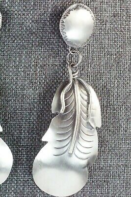 Sterling Silver Feather Earrings - Gabrielle Yazzie