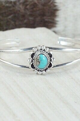 Navajo Turquoise & Sterling Silver Bracelet - Jan Mariano