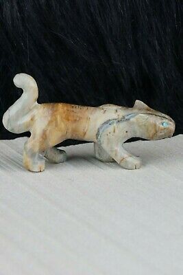 Mountain Lion Zuni Fetish Carving - Cody Nastacio - High Lonesome Trading