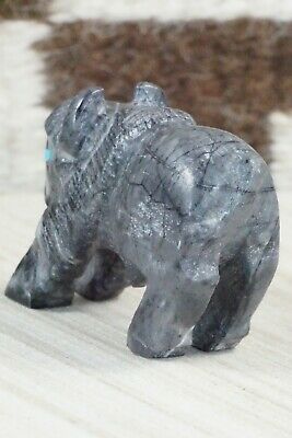 Buffalo Zuni Fetish Carving - Derrick Kaamasee