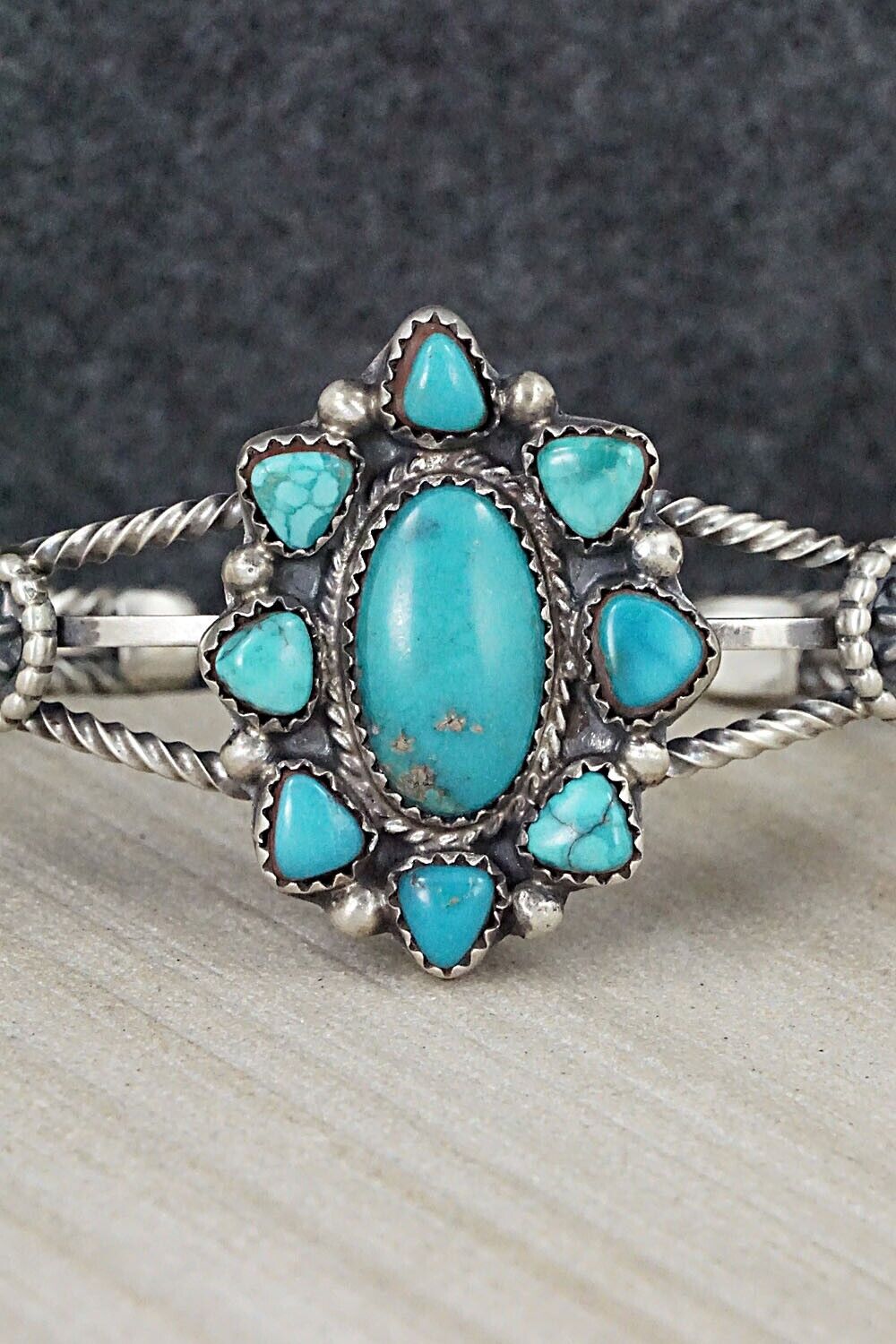 Turquoise & Sterling Silver Bracelet - Roberta Begay