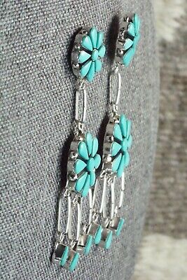 Turquoise & Sterling Silver Earrings - Arlo Kanteen