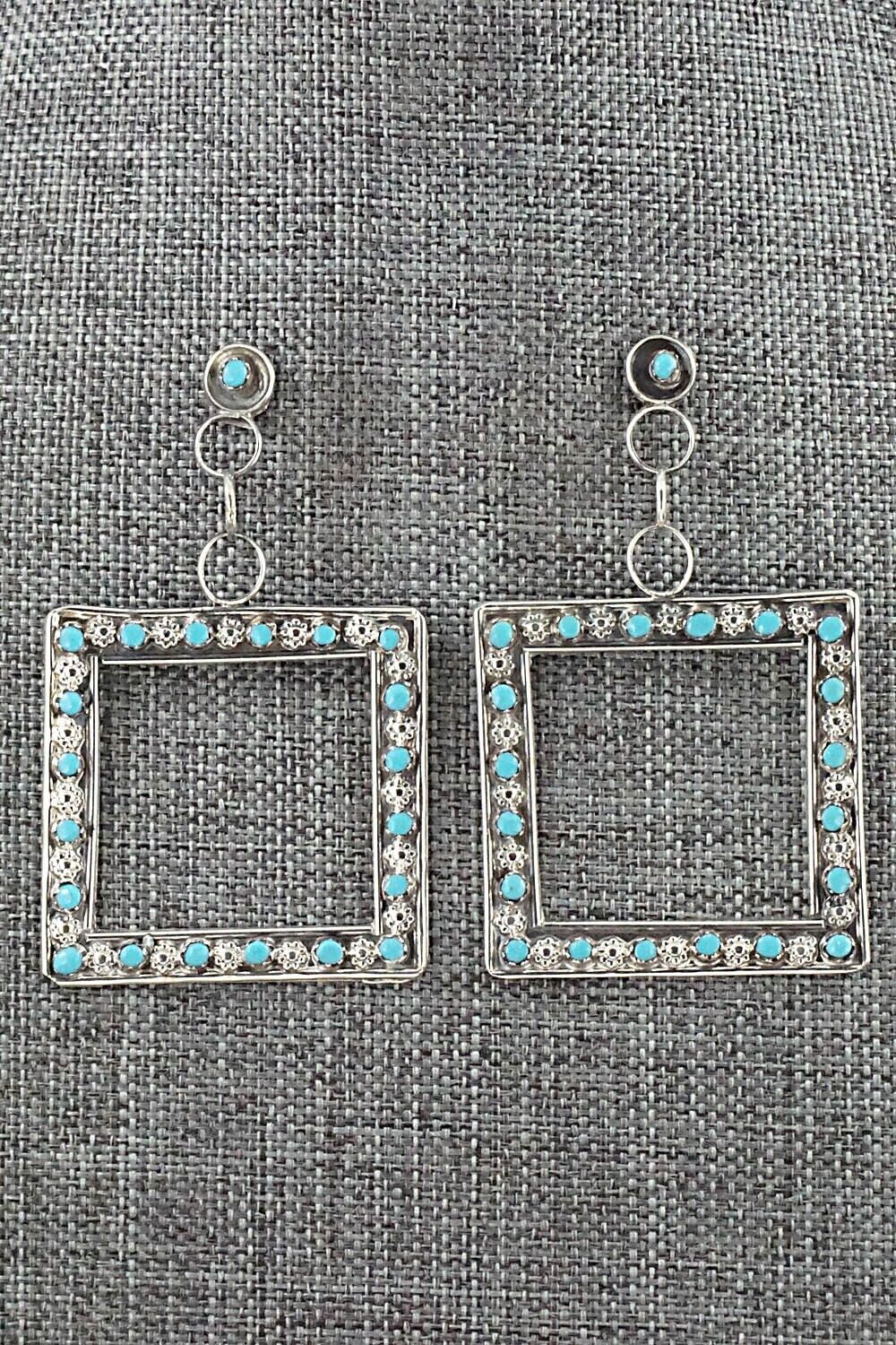 Turquoise & Sterling Silver Earrings - Marlon Quam