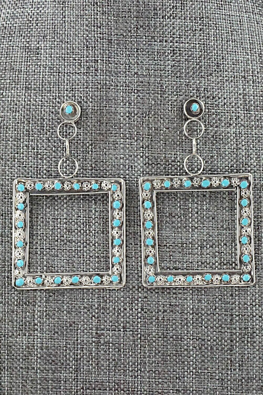 Turquoise & Sterling Silver Earrings - Marlon Quam