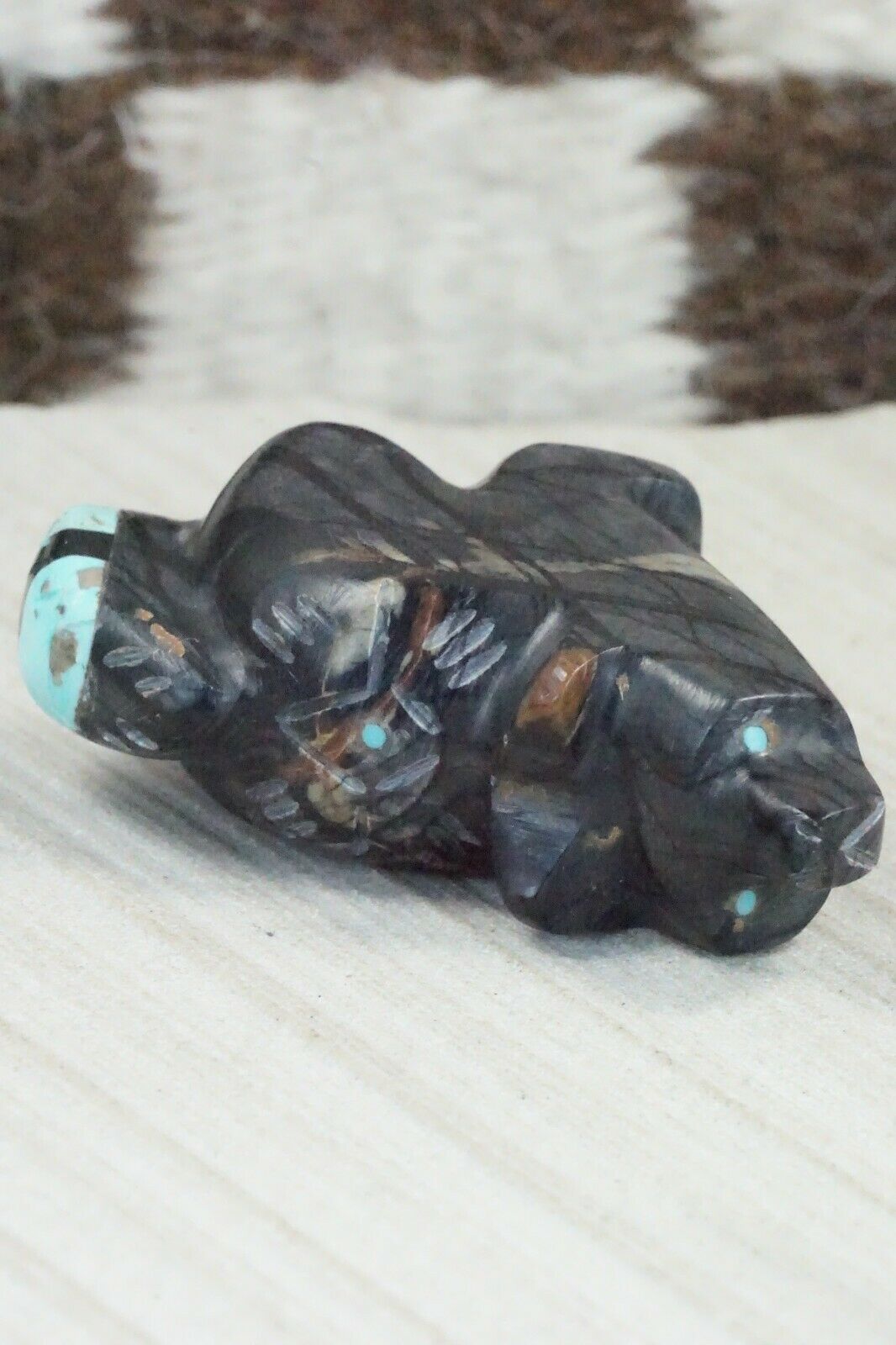 Wolf Zuni Fetish Carving - Brandon Phillips