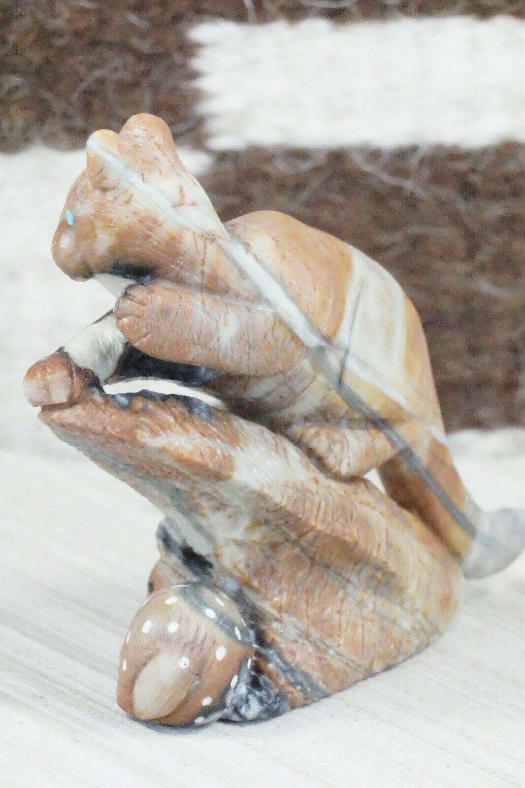 Mountain Lion Zuni Fetish Carving - Colin Weeka - High Lonesome Trading