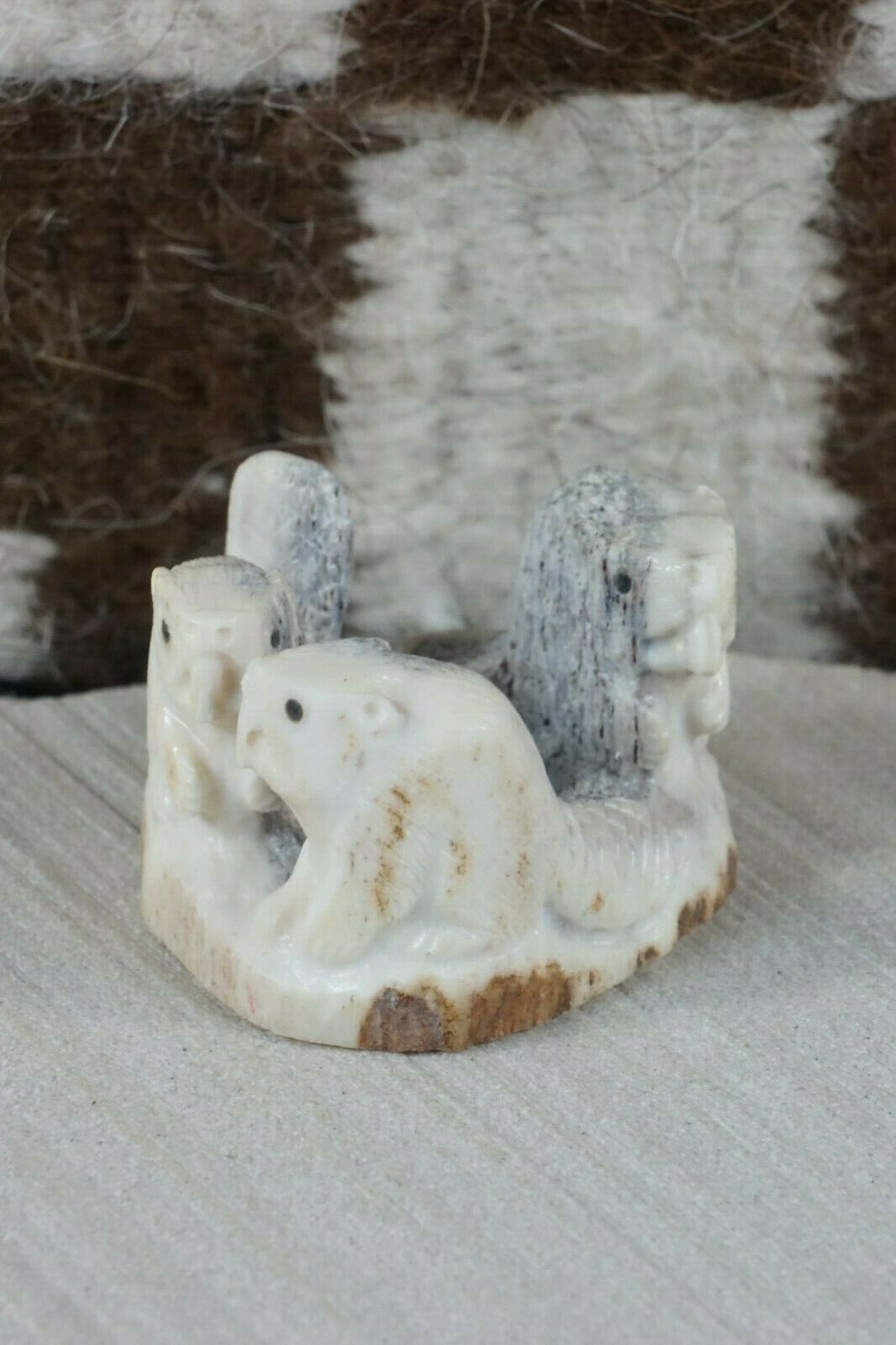 Beaver Zuni Fetish Carving - Maxx Laate - High Lonesome Trading